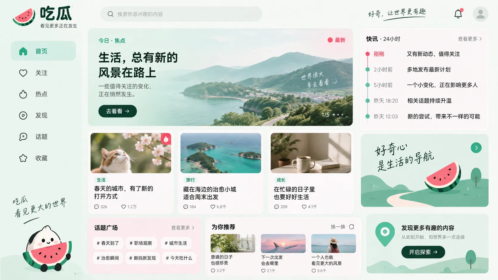 社交平台话题内容配图